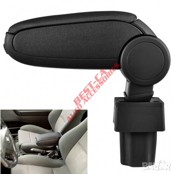 Текстилен черен подлакътник за Опел Астра Г / Opel Astra G (1998-2004), снимка 1
