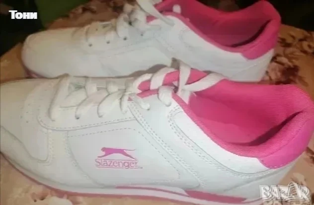 SLAZENGER Оригинал Нови Кожени Дамски Маратонки 39 , снимка 1