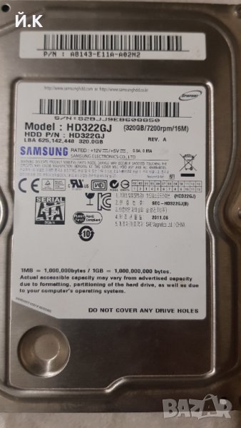 Хард диск Samsung HD322GJ - 320GB , снимка 1