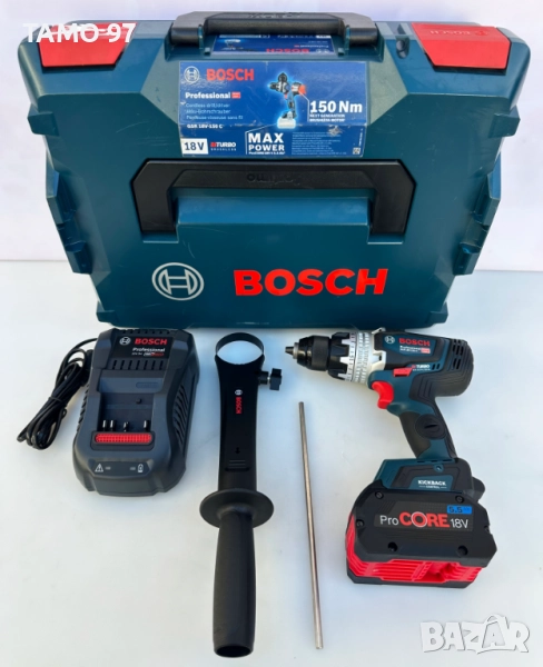 BOSCH GSR 18V-150 C - Безчетков мощен винтоверт 18V 5.5Ah 150Nm, снимка 1