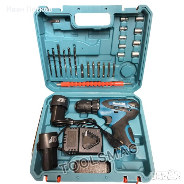 Акумулаторен   винтоверт Makita 12V + 2 батерии, снимка 1