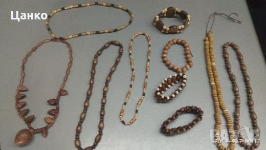Накити и гривни от дърво, снимка 1