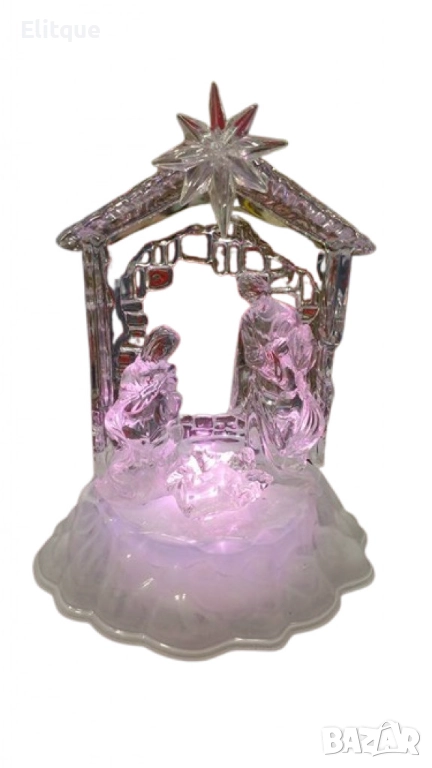 Коледна светеща фигурка „Сцена от Рождество Христово“, снимка 1