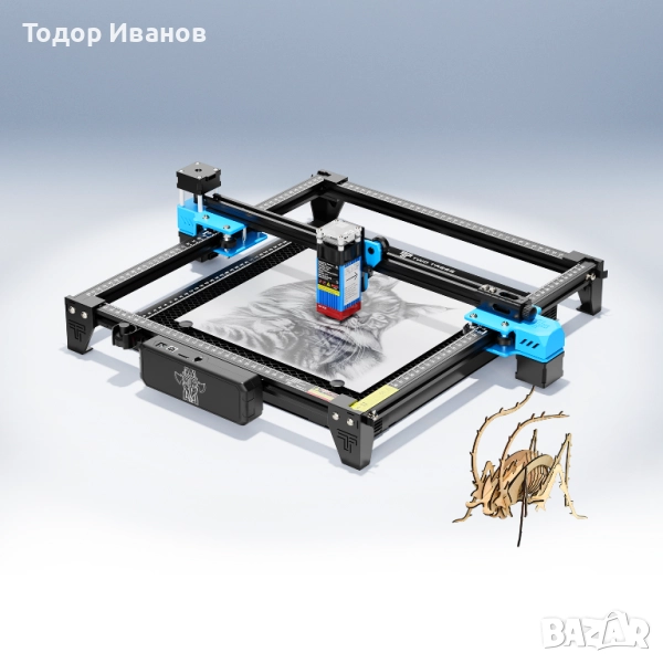 Машина за лазерно гравиране TwoTrees 5,5W, снимка 1