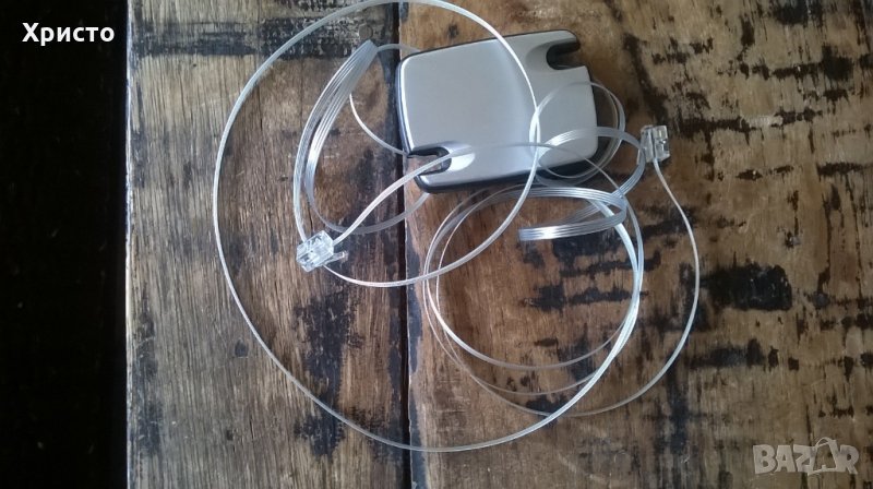 кабел за телефон компактен, дизайнерски 2,50 метра в кутия-автомат, снимка 1