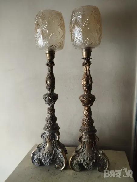 Чифт барокови настолни лампи, снимка 1