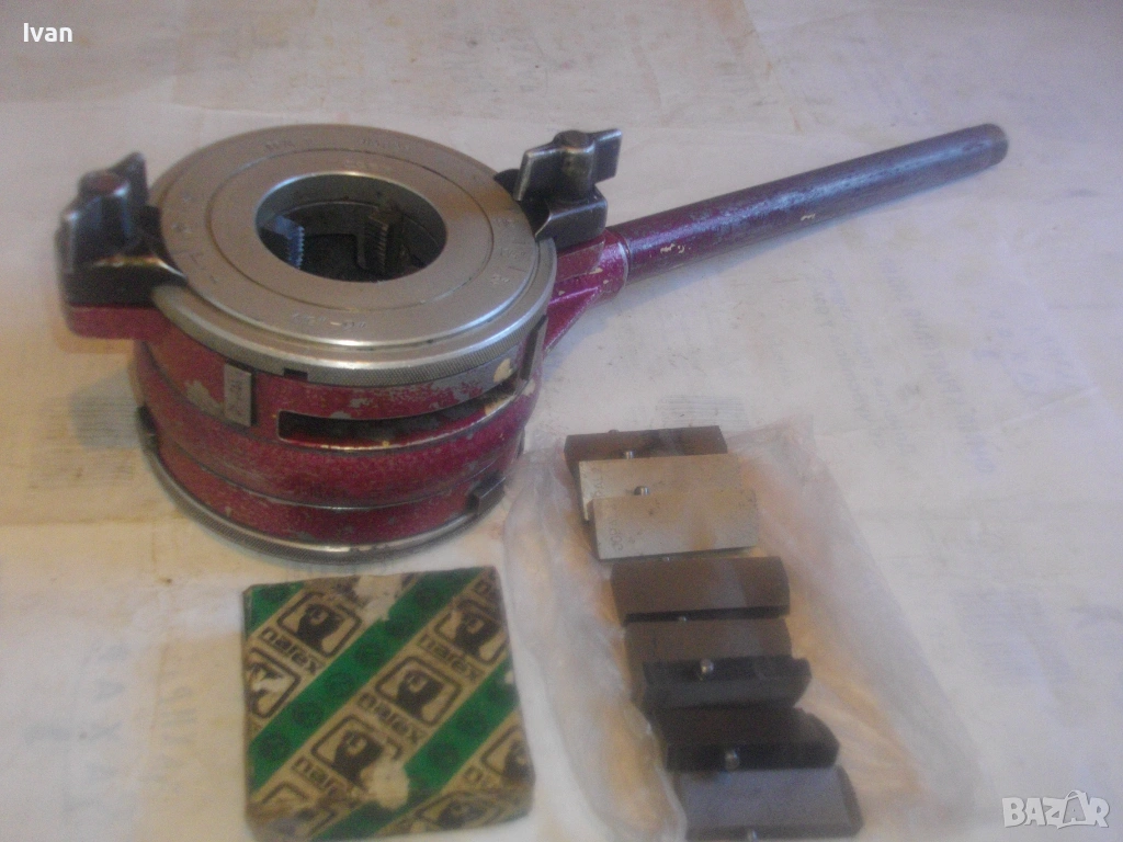 Чехословашка старо качество винторезка JOPAL 2 Narex за резби на тръби 1/2"-2" с поставени ножове 2", снимка 1