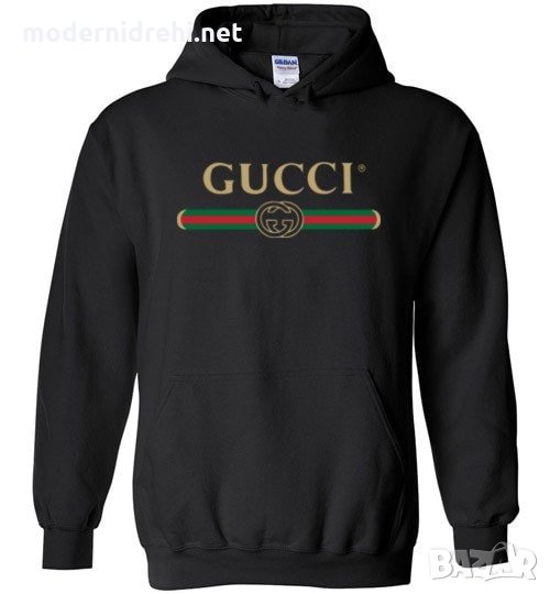 Мъжки детски и дамски суичър Gucci черен, снимка 1