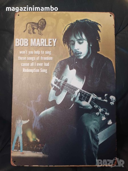 Bob Marley-Redemption Song-метална табела(плакет), снимка 1