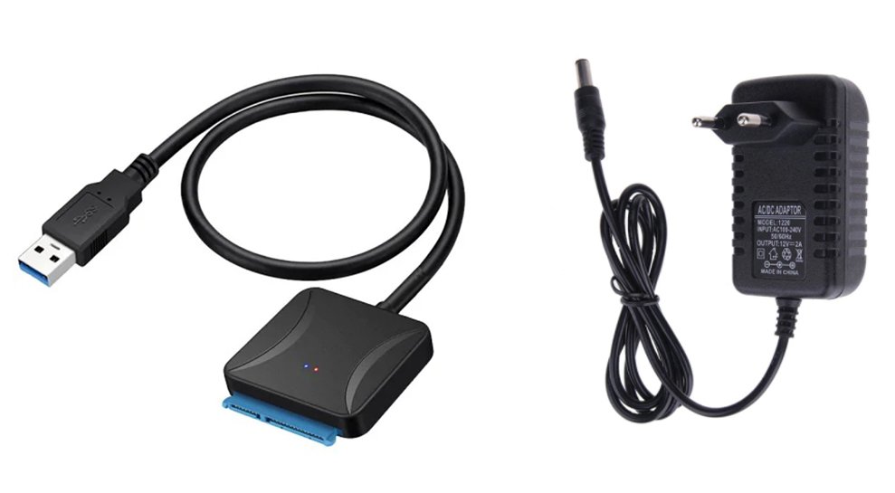 Кабел USB 3.0 и захранващ адаптер за хард диск 2,5 и 3,5 или SSD в Друга  електроника в гр. Пловдив - ID18957666 — Bazar.bg