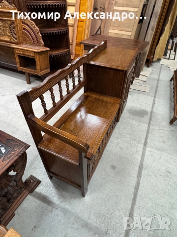 Пейка с шкаф от дъбов масив, снимка 8 - Шкафове - 53530888