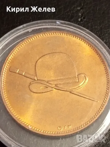 Рекламен медальон 1971г. САЩ Бат Мастерсон рядък за КОЛЕКЦИОНЕРИ 41106, снимка 5 - Антикварни и старинни предмети - 49165689