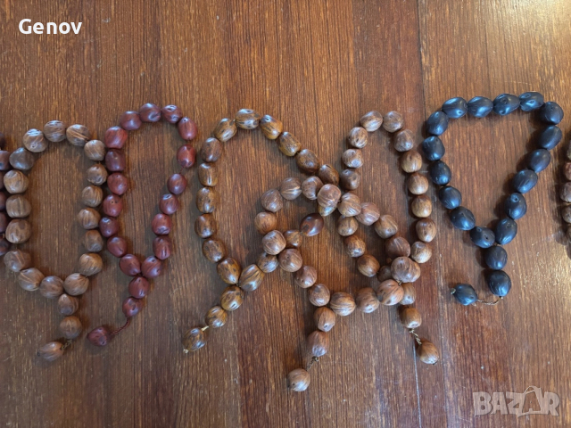 Ръчно изработена броеница от костилки от Фурми, снимка 3 - Други - 52678679