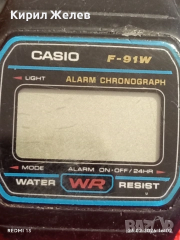 Винтидж електтронен часовник CASIO рядък за КОЛЕКЦИОНЕРИ 27295, снимка 4 - Мъжки - 53594419