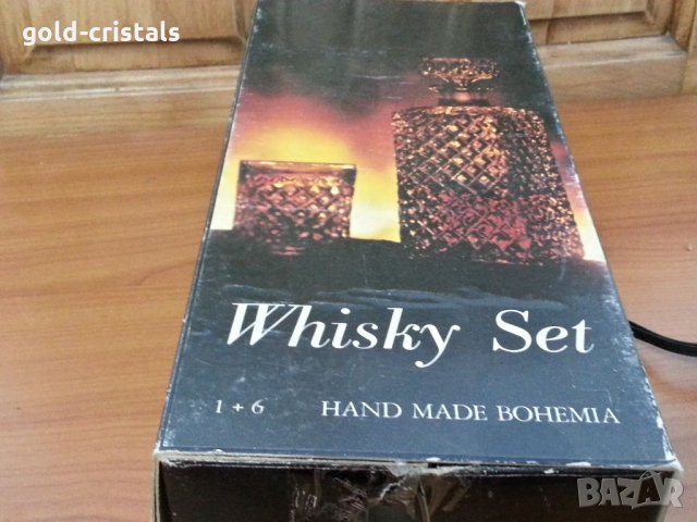 Кристални чаши и гарафа Бохемия Чехословакия, снимка 2 - Антикварни и старинни предмети - 35296987