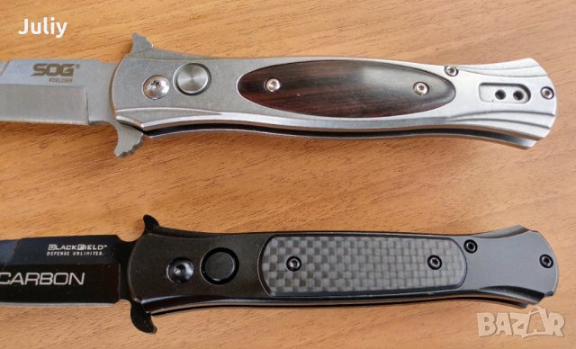 Автоматичен нож SOG NKSOG016 / Blackfield Carbon , снимка 7 - Ножове - 28113603