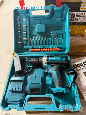 Комплект бормашина с двойна батерия и безчетков мотор за точност и мощност във всеки детайл, снимка 4 - Бормашини - 52381838