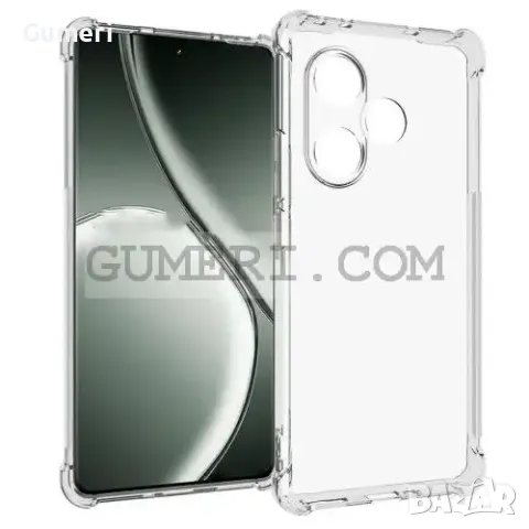 Realme GT 6 Противоударен Прозрачен Гръб С Подсилени Ръбове "Air"