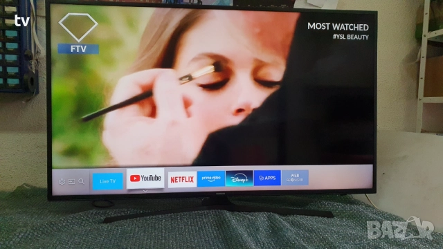 Samsung 50 инча Самсунг 4K LED Smart HDR WiFi смарт лед, снимка 7 - Телевизори - 52793509