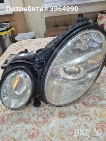 Кристален Оригинален КСЕНОНОВ ляв фар HELLA за Мерцедес Еклас W211 , снимка 8 - Части - 52667893