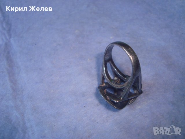 КРАСИВ СРЕБЪРЕН ПРЪСТЕН ОКСИДИРАНО СРЕБРО 925 ХУДОЖЕСТВЕНА АРТ ИЗРАБОТКА ДИЗАЙНЕРСКИ МОДЕЛ 27348, снимка 12 - Пръстени - 36870035
