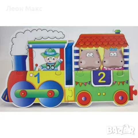 Пъзел Влак с букви на български и цифри образователен , снимка 3 - Образователни игри - 48288389
