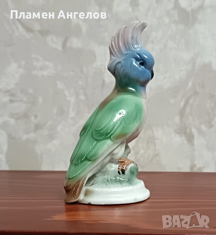 Порцеланова фигурка на папагал Какаду на Karl Ens Германия 