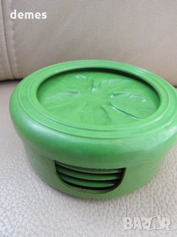 Сет от 6 подложки за чаши от 20-те години на ХХв., снимка 11 - Чаши - 32480407