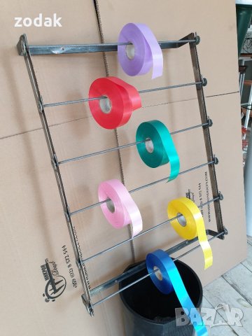 Стойка за 10 ролки хартия и ролки с панделки, снимка 13 - Стелажи и щандове - 25106882