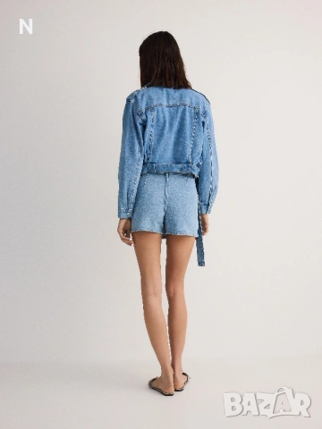 Дънкова пола шорти на Reserved, снимка 5 - Къси панталони и бермуди - 53113571