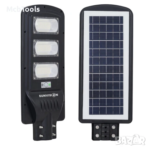 Мощна улична соларна лампа SUNVISION 1350w, снимка 2 - Соларни лампи - 50960912