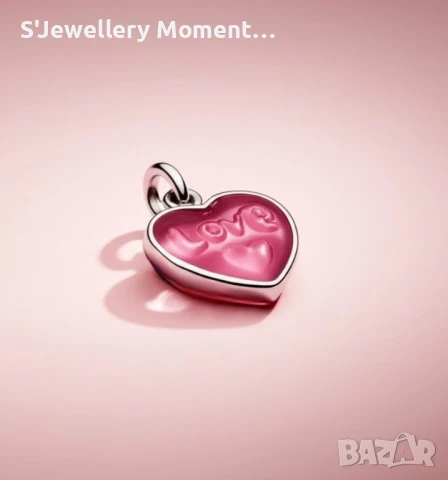 Сребърен талисман за гривни Пандора- PANDORA LOVE, снимка 2 - Гривни - 51298441