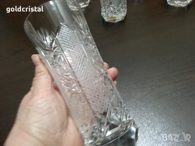 Кристални чаши Зорница лукс, снимка 16 - Антикварни и старинни предмети - 35509878