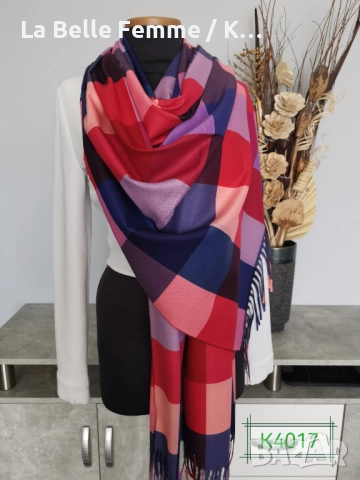 Шалове от кашмир, снимка 5 - Шалове - 51861409