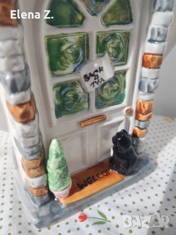 Ретро чайник The Door на Swineside Teapottery - минимална забележка, снимка 7 - Декорация за дома - 53569872
