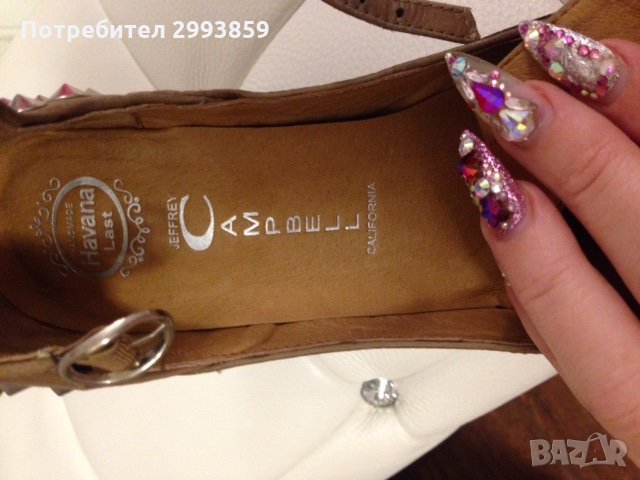 -80%Рок сандали естествена кожа*Джефри кампбел*37, снимка 7 - Дамски елегантни обувки - 33515603