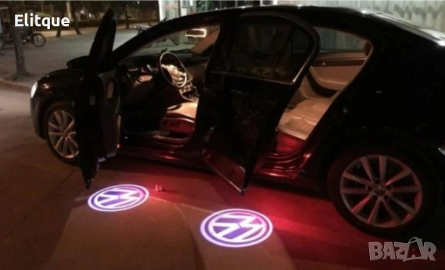 LED лого проектор за врати, 2 бр. M e r c e d e s/ B M W/ V o l k s w a g e n . Работи на батерии, снимка 2 - Други - 52902017