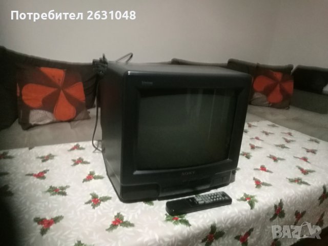 Телевизор Сони SONY Trintron модел KV2185 MK с дистанционно, снимка 1