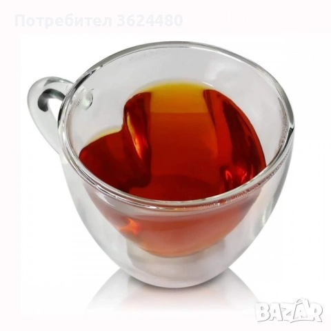  Чаша за топли напитки с двойно дъно - СЪРЦЕ 2964, снимка 6 - Чаши - 53537611