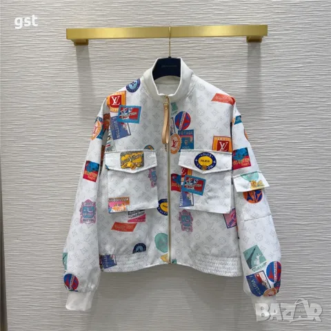 Уникално Яке Горнище LV Louis Vuitton дамско спортно 