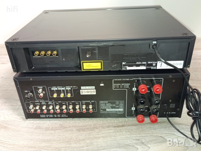 Стерео усилвател Denon PMA-700V и плейър Denon DCD-1500, снимка 4 - Ресийвъри, усилватели, смесителни пултове - 52540921