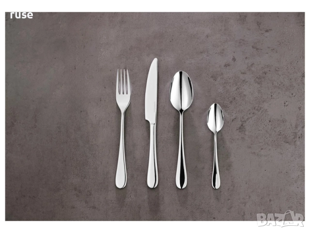 НОВИ! Комплект прибори за хранене 24 броя Класик гланц