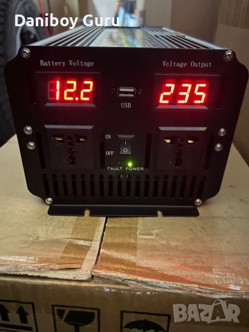 Yinleader качествен инвертор 3000W / 6000W DC 12V към AC 230V 240V плавен старт с LED дисплей USB , снимка 6 - Друга електроника - 51205426