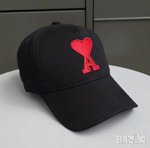 Шапка с козирка Ami унисекс модел