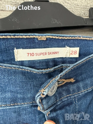 Дамски дънки Levi’s 710 super skinny , снимка 4 - Дънки - 53571042