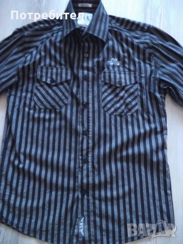 Мъжка риза с дълъг ръкав М-Л, снимка 1