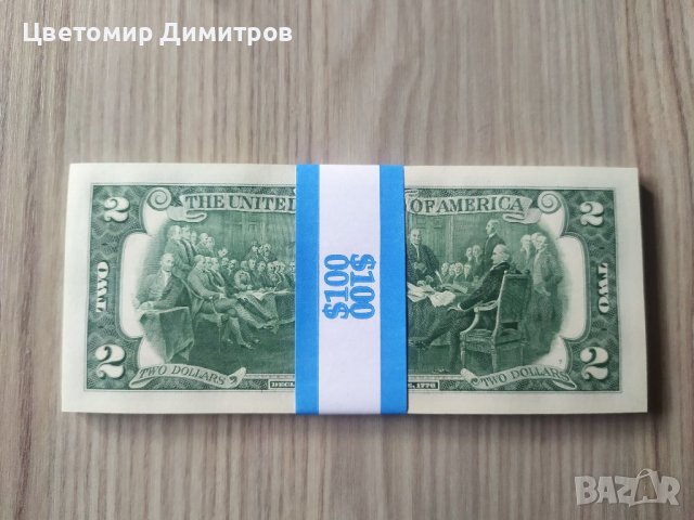 нови банкноти от 2 долара (2 USD), снимка 2 - Нумизматика и бонистика - 38264559