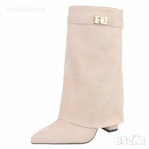 Ликвидация! Дамски боти на висок ток - Доставка 24 часа , снимка 2 - Дамски боти - 52196395