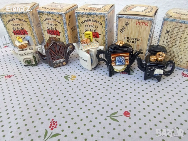 5 миниатюрни чайника Paul Cardew Tiny Teapots, снимка 13 - Колекции - 52798432