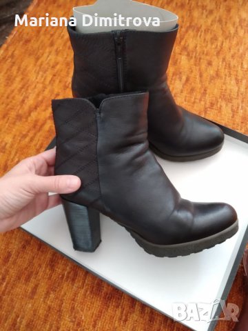 Боти от естествена кожа, снимка 3 - Дамски боти - 26745497